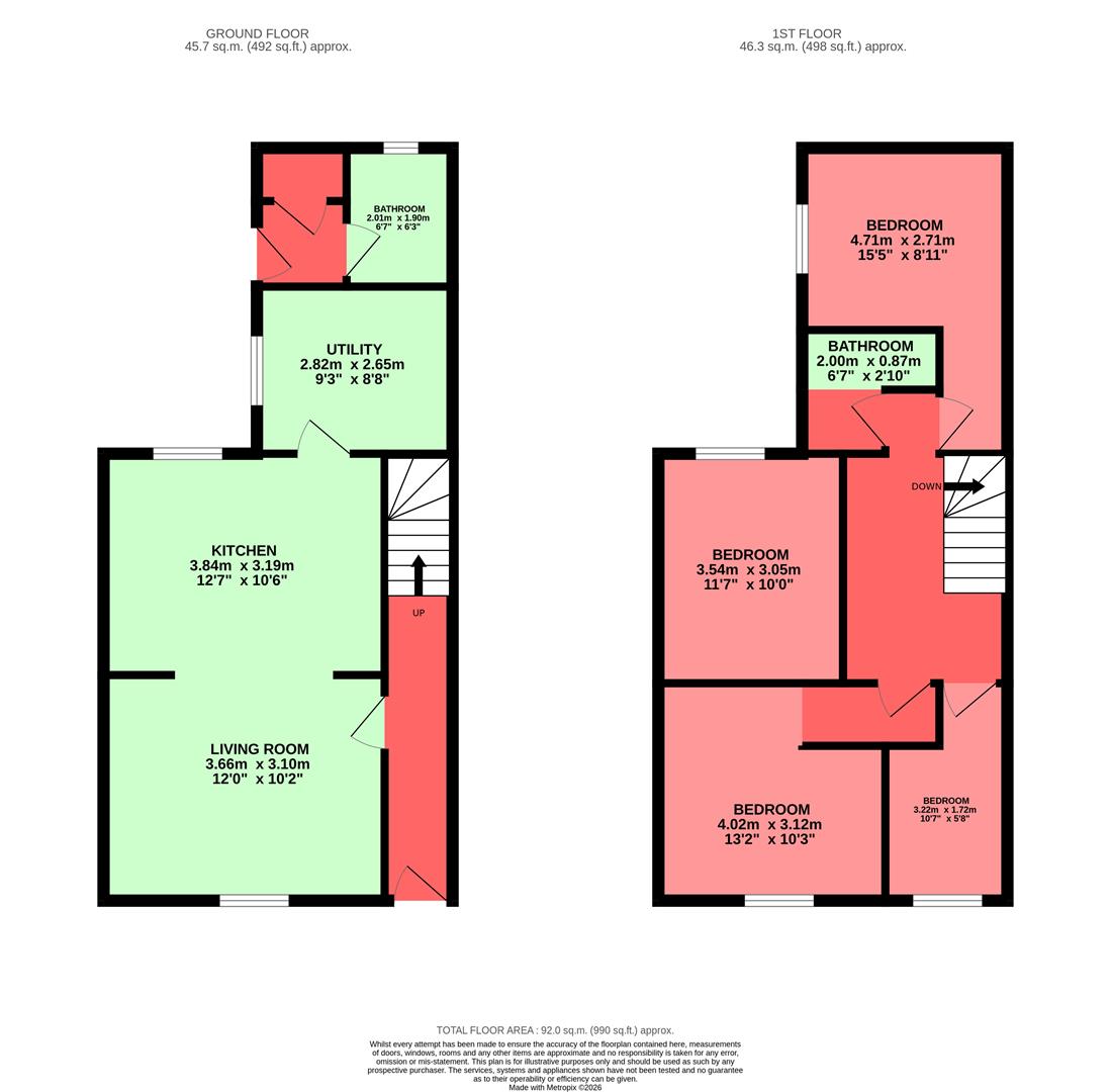 Merthyr Road, Pontwalby, Glynneath, Neath Floorplan