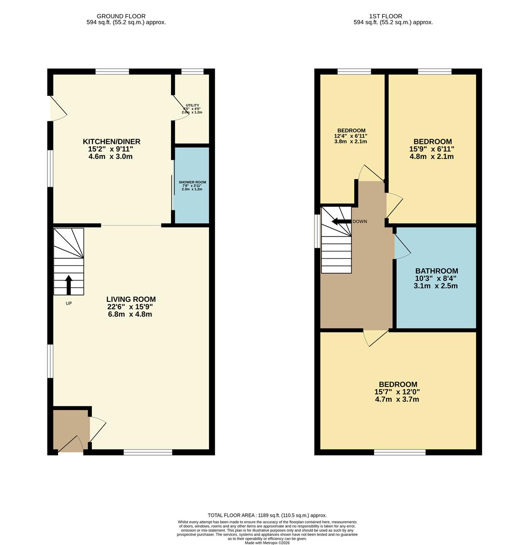 Graig Terrace, Abercwmboi, Aberdare Floorplan