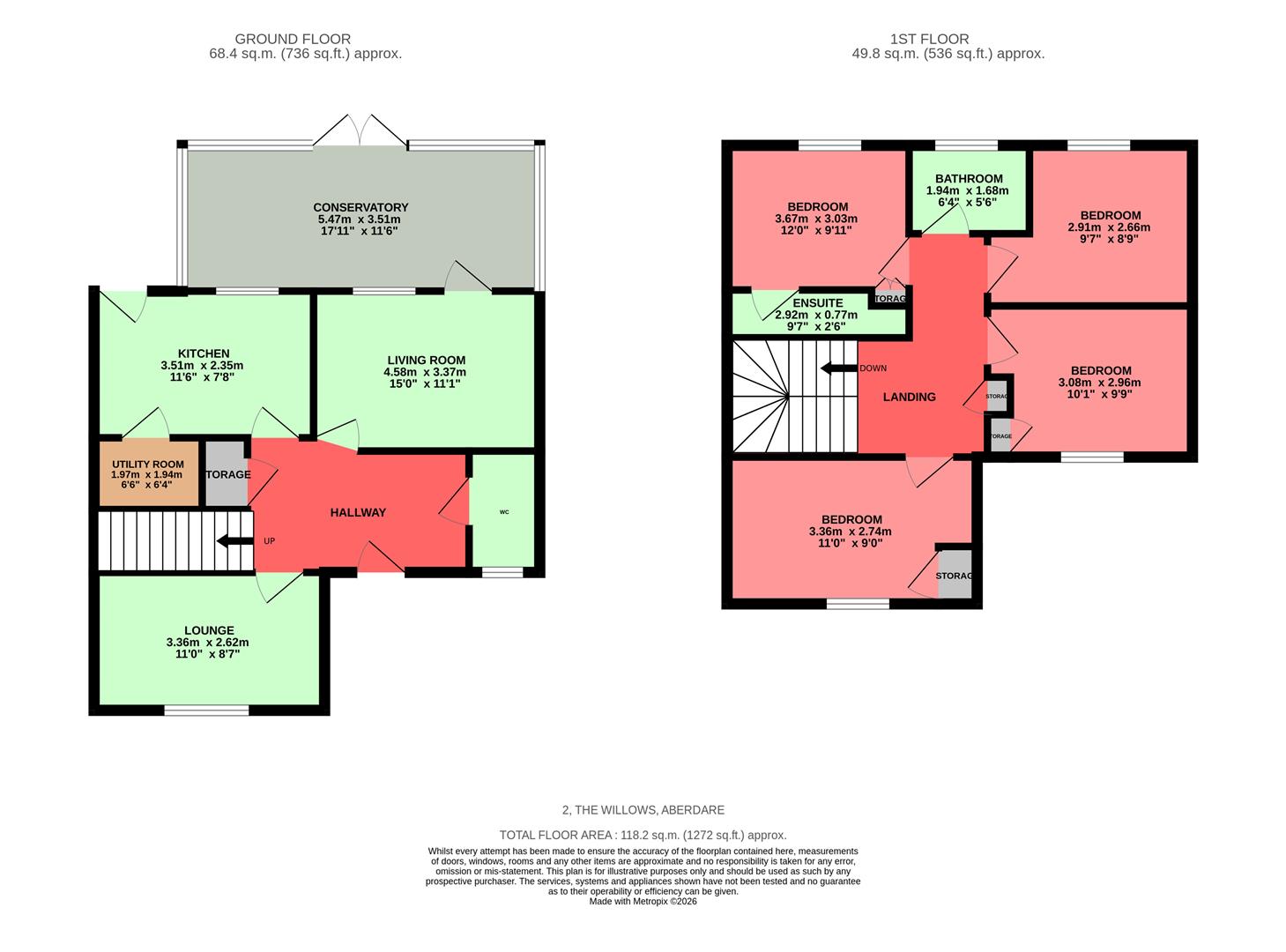 The Willows, Aberdare Floorplan